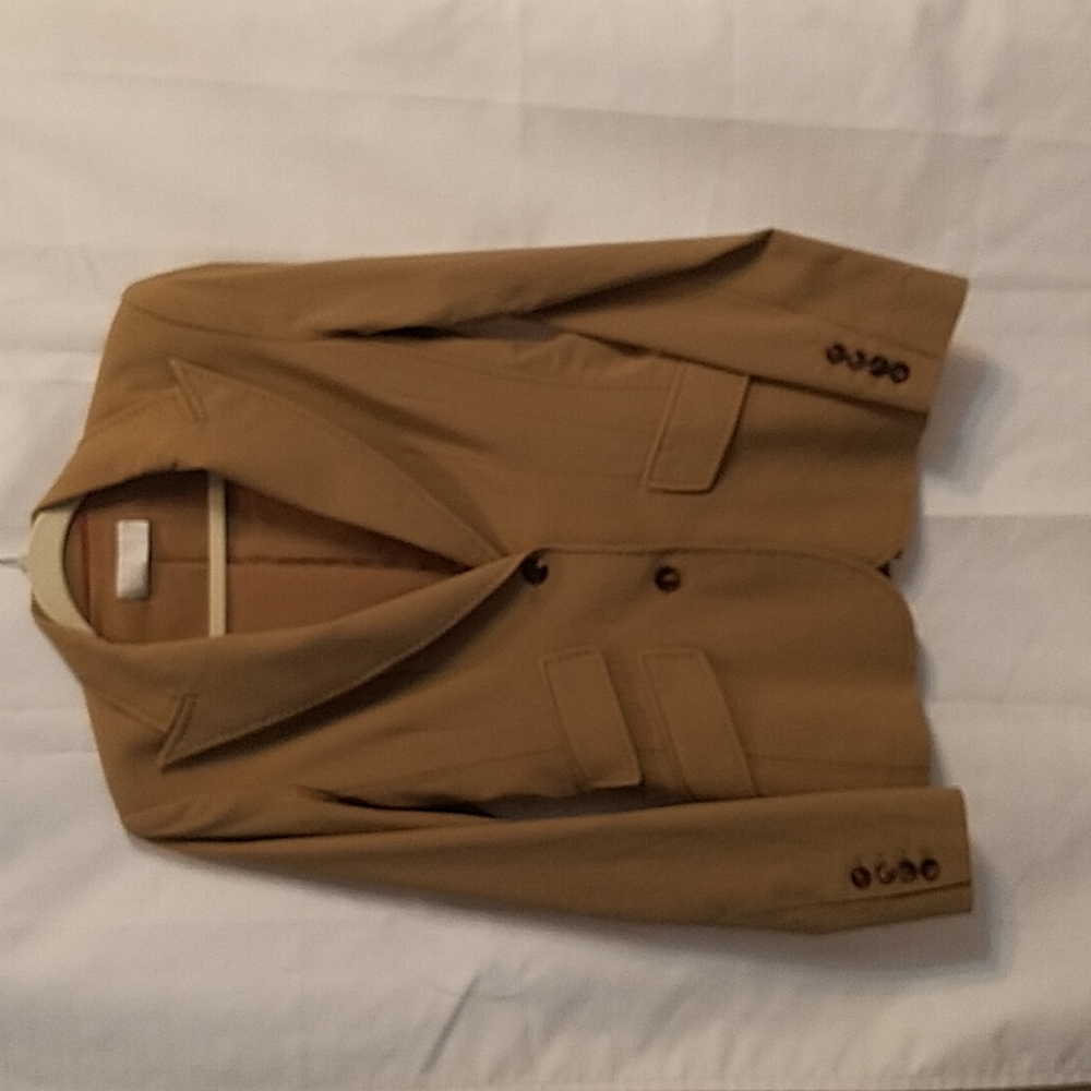 Badgley Mischka wool tan blazer 6